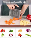 Front view of Ourokhome dough pastry cutter scraper with stainless blade and laser-engraved measuring scale (2-pack).