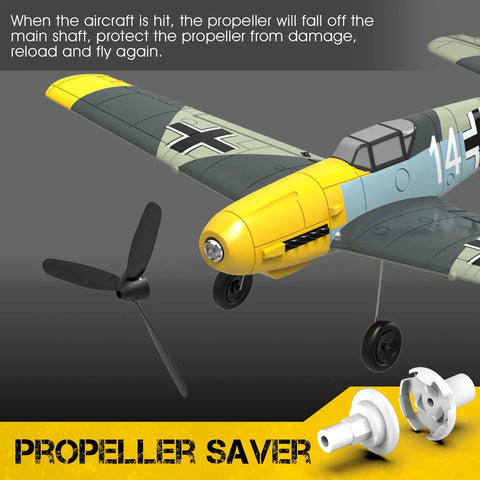 Three Sets RC Plane 3 Blade Propellers With Propeller Savers And Adapters For VolantexRC 761-11 761-12 761-13 P40 BF109