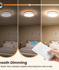 Dimmer Switch Kit With Remote For Two Hundred Watt Incandescent And One Hundred Fifty Watt LED Lighting No Fuss Remote Dimmer With Memory Function Flicker Free Easy Use For Seniors And Mobility Friendly Home, remote wall switch in bedroom