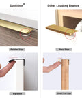 Comparison of Edge Finger Pulls for Cabinets and other brands showing polished edges and larger space for easy use