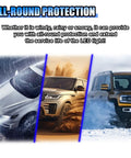Alt Tag: 2 Pack 85mm H4 Headlight Dust Covers With 20mm Hole Rubber Seal Protective Covers in various weather conditions