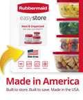 Large Food Storage Containers Set With Lids 18 Piece Stackable Containers For Fridge And Pantry Clear BPA Free Lids