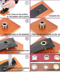 Step-by-step guide using Grommets One Half Inch Heavy Duty Metal Eyelets Kit For Fabric Curtains Tents And Boat Covers Repair Hammer On Grommet Set Built For Quick Fix It DIY Projects Durable Silver Finish Easy Install.