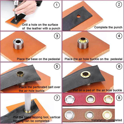 Step-by-step guide using Grommets One Half Inch Heavy Duty Metal Eyelets Kit For Fabric Curtains Tents And Boat Covers Repair Hammer On Grommet Set Built For Quick Fix It DIY Projects Durable Silver Finish Easy Install.