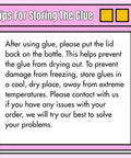 Tips for storing glue from Waterproof Lace Wig Glue Kit With 5 Piece Set And Remover, Wax Stick, Edge Control Gel, And Lace Melting Bands