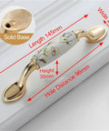 Antique Ceramic Cabinet Handles And Drawer Knobs For Doors And Furniture Hardware, Solid Zinc Alloy Build With Multi Layer Plating