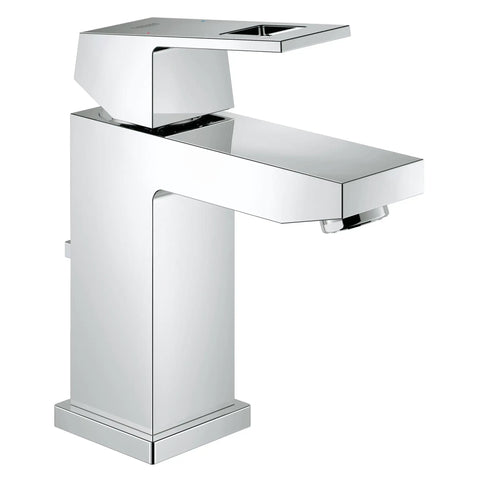 Eurocube Single-Handle Bathroom Faucet With SilkMove Precision, StarLight Shine, EcoJoy Water Savings, chrome finish