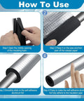 Step-by-step guide on installing Six Pack Three Quarter Inch Pipe Insulation Foam Tubes With Self Adhesive Aluminum Foil Wrap