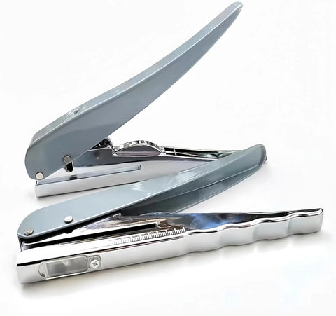 Heavy Duty One Hole Punch For Crafting And Card Making, Portable Handheld Paper Puncher with zinc alloy build, side view