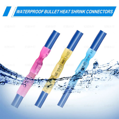 320-Piece Heat Shrink Bullet Connectors Kit With Male And Female Terminals, Insulated Waterproof Marine Grade Wire Connectors