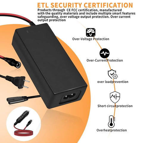 Straight Up Heavy Duty Fast Charge Adapter Plug And Play Power Cable For NoCo Boost Gb70 Gb150 Gb250 Plus Gb500 with ETL certification.