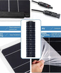 500 Watt Solar Panel Kit With Two 250 Watt Flexible Panels 40A Charge Controller And Inverter For Camping Off Grid Power On Boat Or RV Monocrystalline Photovoltaic Modules details