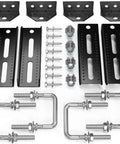 Rock Solid Universal 4 Pcs 8 Inch Boat Trailer Bunk Brackets With Swivel Top U Bolt Kit For Pontoon And Jet Hulls with hardware
