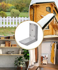 Beefy Heavy Duty L Brackets 4 Pack Solid Steel Right Angle Corner Brackets for shelves, furniture, garden and interior use.