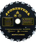 Carbide Tipped Chainsaw Brush Cutter Blade 9 Inch By 20 Teeth For Straight Shaft Trimmers Fits Most Models With 1 Inch Arbor And 20mm Bushing Beefed Up Conversion Kit Sold Separately
