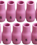 TIG Alumina Nozzle Ceramic Cups 13N09 Five Sixteenth Inch Orifice Fit PTA SR DB WP 9 17 18 20 25 26 Pack Of Ten