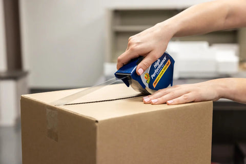Applying Six Roll Pack Of High Performance Clear Packing Tape Refills For Shipping Moving Mailing And Storage Boxes, 1.88 Inch Wide By 60 Yard Length