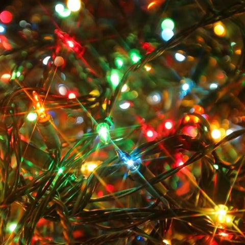 Totally Bright Multi Color Christmas Mini String Lights 20 Feet With 100 Incandescent Bulbs Waterproof glowing in dark setting