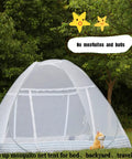 Pop Up Mosquito Net For Bed With Bottom Fit Twin Full Queen And King Size Beds Foldable Bug Netting Easy Assembly outdoors