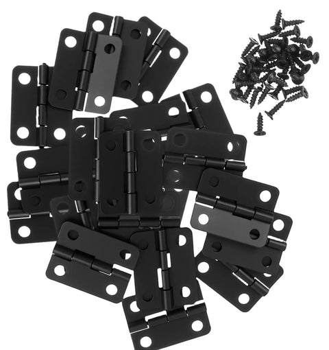 50 Pairs 1 Inch Tiny Metal Hinges with Screws for Wooden Boxes, Jewelry Boxes and Gift Cases, Ideal for DIY Crafts and Small Box Repairs, Mini Hinge Set for Craft Lovers and Hobbyists.