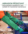 Top Shelf Pvc Chemical Resistant Work Gloves Waterproof Reusable Heavy Duty Grip Solvent Proof Industrial Rated Long Lasting Tough As Nails Built For The Daily Grind worn during mechanical maintenance