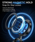 Anti-Glare Magnetic Phone Filter 2 In 1 CPL And Star Filter for iPhone showing strong magnetic hold with 52mm lens