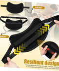 Ergonomic Wear-Resistant Shoulder Pad For Workers Heavy-Duty Canvas And Felt Cushion For Carrying Gear At Warehouses And Construction Sites Worksite-Ready Reusable Comfortable Back Support Durable Shock Absorption, front view