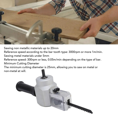 Leftwei Sheet Nibbler Cutter Drill Tool for sawing non-metallic materials, minimum cutting diameter 25mm.