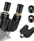 Stereo Binocular Viewer For Telescopes With 1.25 Inch Barrel And Two 32mm Plossl Eyepieces and correctors illustration