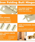 Complete Mini Brass Folding Hinge Set With Screwdriver And 240 Screws 120 Gold And 120 Silver For Wooden Boxes Jewelry Boxes
