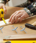 Heavy Duty Wing Nut And Toggle Bolt Kit For Drywall And Shutter Installations, One Eighth Inch Screws With Aircraft Clips in use