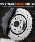 All In One Front And Rear Brake Kit With Drilled And Slotted Rotors And Ceramic Pads For Toyota Sienna, Highlander, Lexus RX350 And RX450H