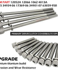 Premium Titanium Alloy Bolt Kit With Durable Primary Gasket And Clutch Primary Cover For Harley Davidson Touring Models showing a complete set of titanium bolts.