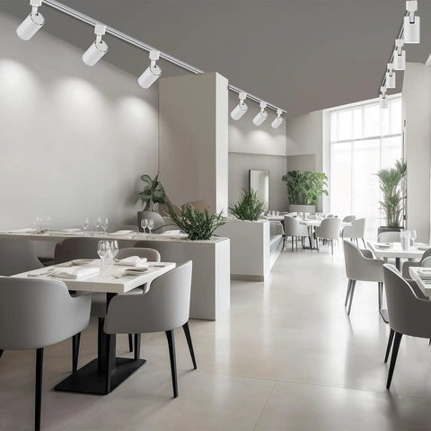 Arcfox Dope 7W LED Track Lighting Heads 4000K Dimmable J Type Rail in modern dining room decor