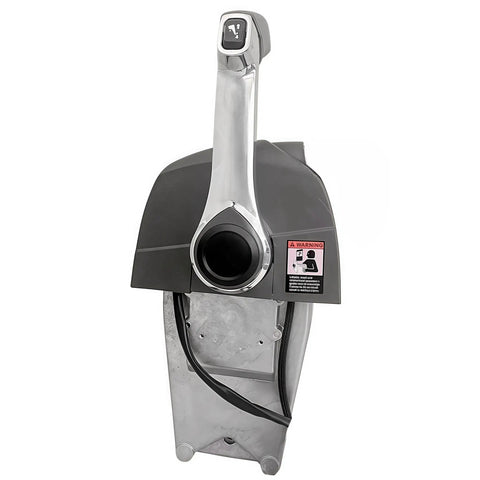 Front view of Top Mount Throttle Control Box 5006182 For Outboard Motors One Hand Operation Push To Open No Start Key Switch