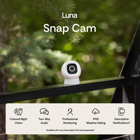 2K QHD Security Camera for Indoor and Outdoor Use For Home Security With 2.4GHz Wired or WiFi IP65 Weatherproof Color Night Vision