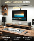 42 Inch LED Desk Lamp With Clamp And Remote Four Panel Architect Light Bar for wide even illumination on office desk