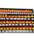 Heavy Duty Fifty Piece Wood Router Bit Set With Quarter Inch Carbide Shank for flush trimming and slot cutting, displayed in storage case.