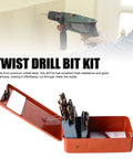 Badass 25 Piece Cobalt Hss Drill Bit Kit Featuring Rugged Heavy Duty Straight Shank Grip And Solid Storage Case for easy access.