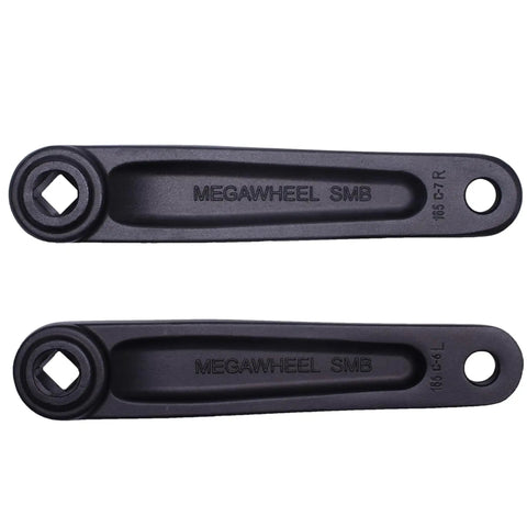 Diamond Hole Forged 6061 Alloy Bike Crank Arms For E Bikes 89Mm To 175Mm shown with diamond interface spindle holes.