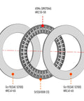 Two Pack AXK4060 2AS Thrust Needle Roller Bearings With Washers 40mm Bore 60mm OD 5mm Thick Industrial Thrust Bearing Built Tough
