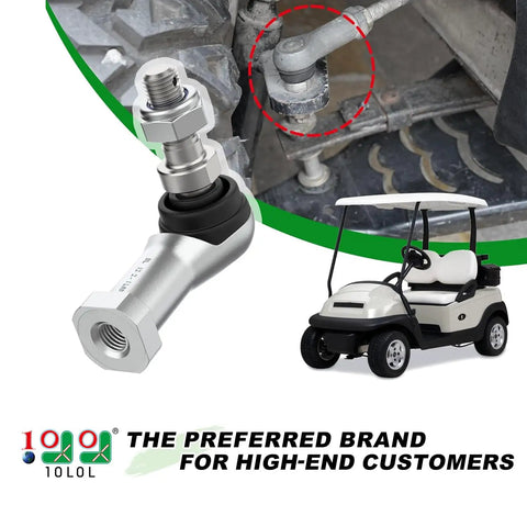 Outer Tie Rod End Replacement Kit For Yamaha Golf Carts G22 G27 G29 Drive Gas And Electric 2003 Up 2-Pack Ball Joint Replacement Replaces OEM JU0-F3841-00, silver metal part