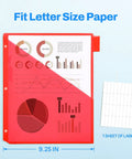 Eight Tab Dividers With Pockets For 3 Ring Binder Dual Pocket Subject Dividers Letter Size 8.5x11 Includes 40 Paper Tabs Bright Color