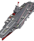 Realistic RC Aircraft Carrier For Adults With Plane Included, scale military ship model showcasing flight deck and planes.