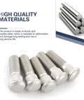 5Pcs Wheel Studs Kit M12x1.5 49mm Long Steel Lug Bolts for auto tires displayed on white background