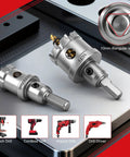 Heavy Duty Tungsten Carbide Tipped Hole Saw Set 2 Pack 35 Millimeter with 10mm shank for high performance drilling tasks.