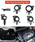 Heavy Duty Nylon Wire Harness Routing Clip Kit 60 Piece Universal Wire Loom Clips for Vehicle Wiring Compatible with Honda GM Mazda Jeep Ford Imports Vibration Resistant and Durable for Clean Neat Routing