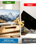 Comparison image of Eight Pack TV Stand Riser Blocks Provide Rock Solid Heavy Duty Adjustability For Seamless Stacking Designs That Elevate Screens To Prime Viewing Levels And Inject Legit Game Changing Energy Into Any Living Space Setup.