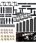 Six Piece Five Foot Silicone Vacuum Hose Kit For Cars And SUVs With Clamps Includes Three Eighths Inch, Five Sixteenths Inch, One Quarter Inch, Three Sixteenths Inch, Five Thirty Seconds Inch, And One Eighth Inch Vacuum Lines For Water And Air Transfer.