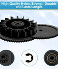 Replacement Turbine Bearing Kit For Polaris Drive Train Gear 360 380 Pool Cleaners displayed with gears and clips